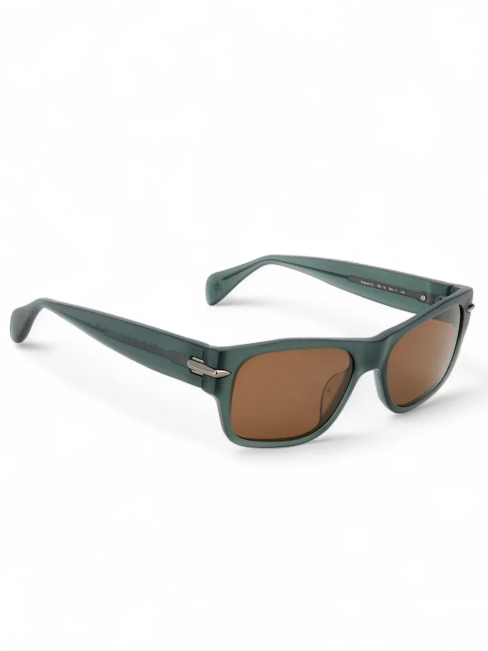 rag & bone Green Rectangular Frame Unisex Sunglasses (55-17-145mm)